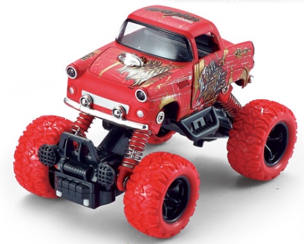 Q version alloy front and rear rebound with spring shock absorber climbing large wheels (Chevrolet 2) Vintage car with door opening, 1 model in 2 colors mixed Application Scenario