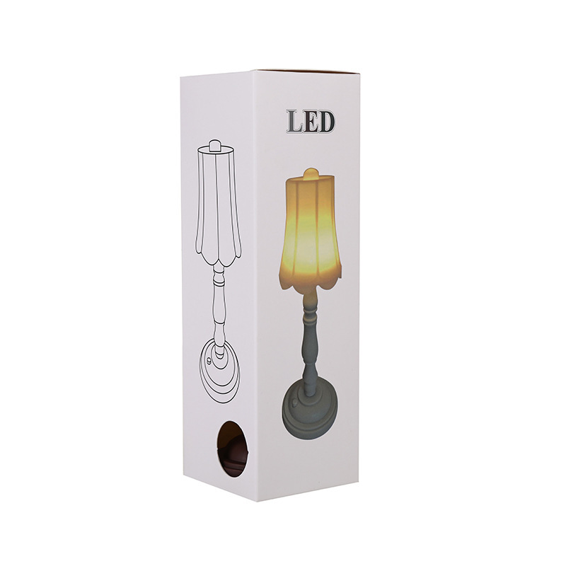 Unplugged mini retro desk lamp, night light, bedside, dormitory, bedroom eye-protecting desk lamp, white and warm light detail image 7