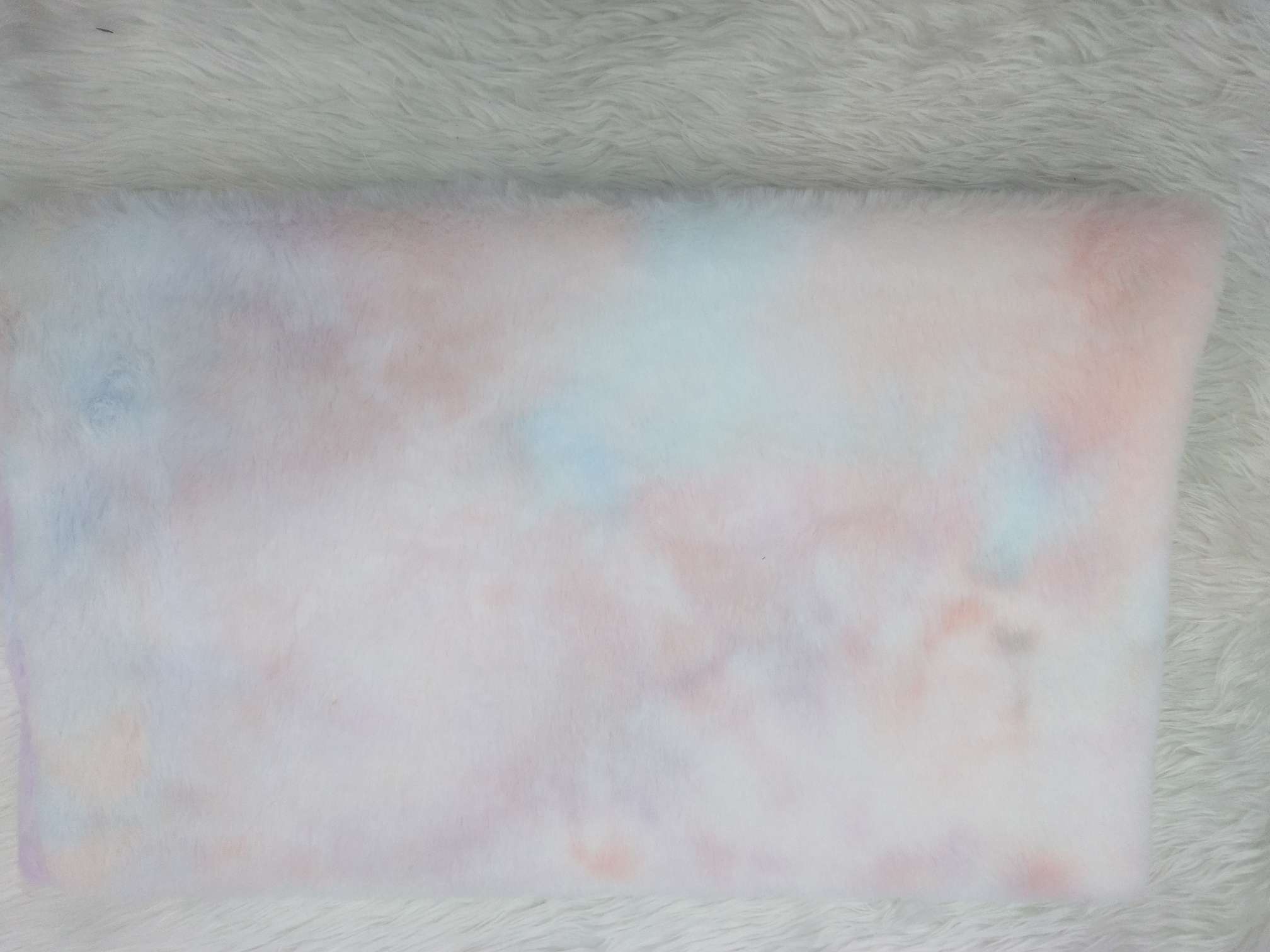 Rabbit hair tie-dyed seven-color pattern warm, fashionable, elegant and versatile scarf Item Picture