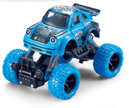 Q版合金前后回力带弹簧避震攀爬大轮（小保时捷）2开门老爷车1款2色混装详情图4