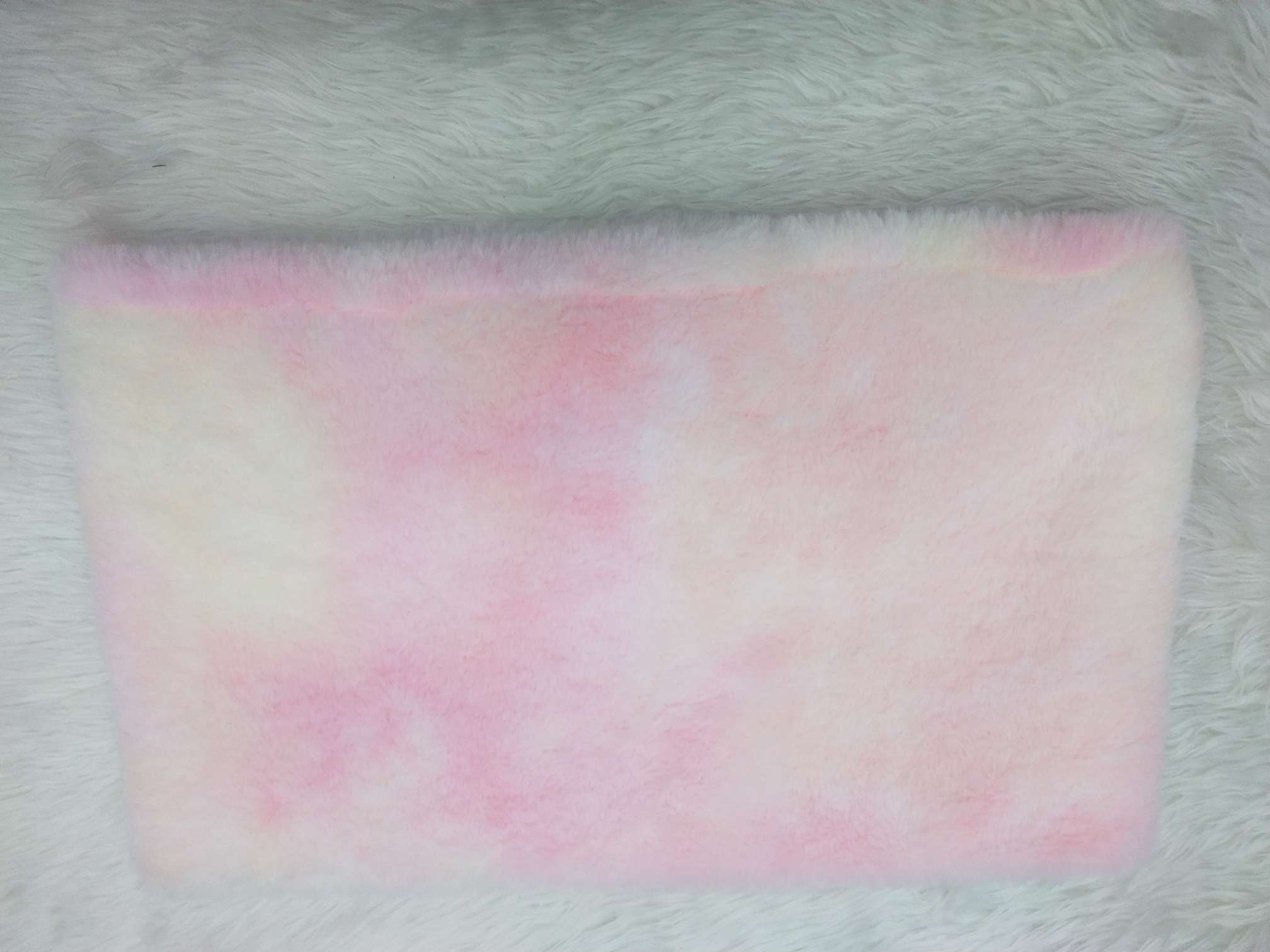 Rabbit hair tie-dyed seven-color pattern warm, fashionable, elegant and versatile scarf Specification image