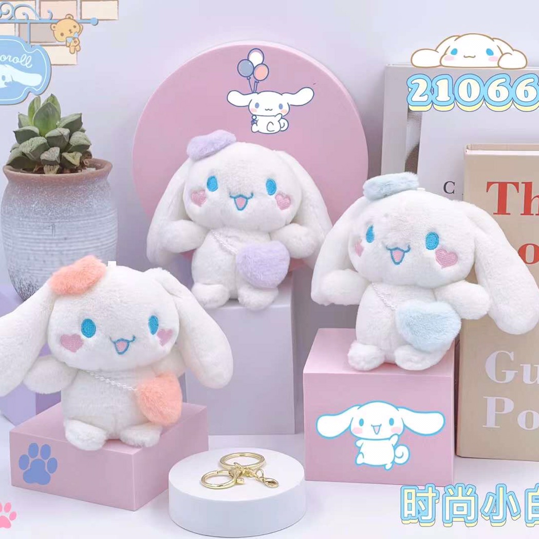 Moda conejo blanco peluche bondadoso colgante estilo explosivo poliéster 1