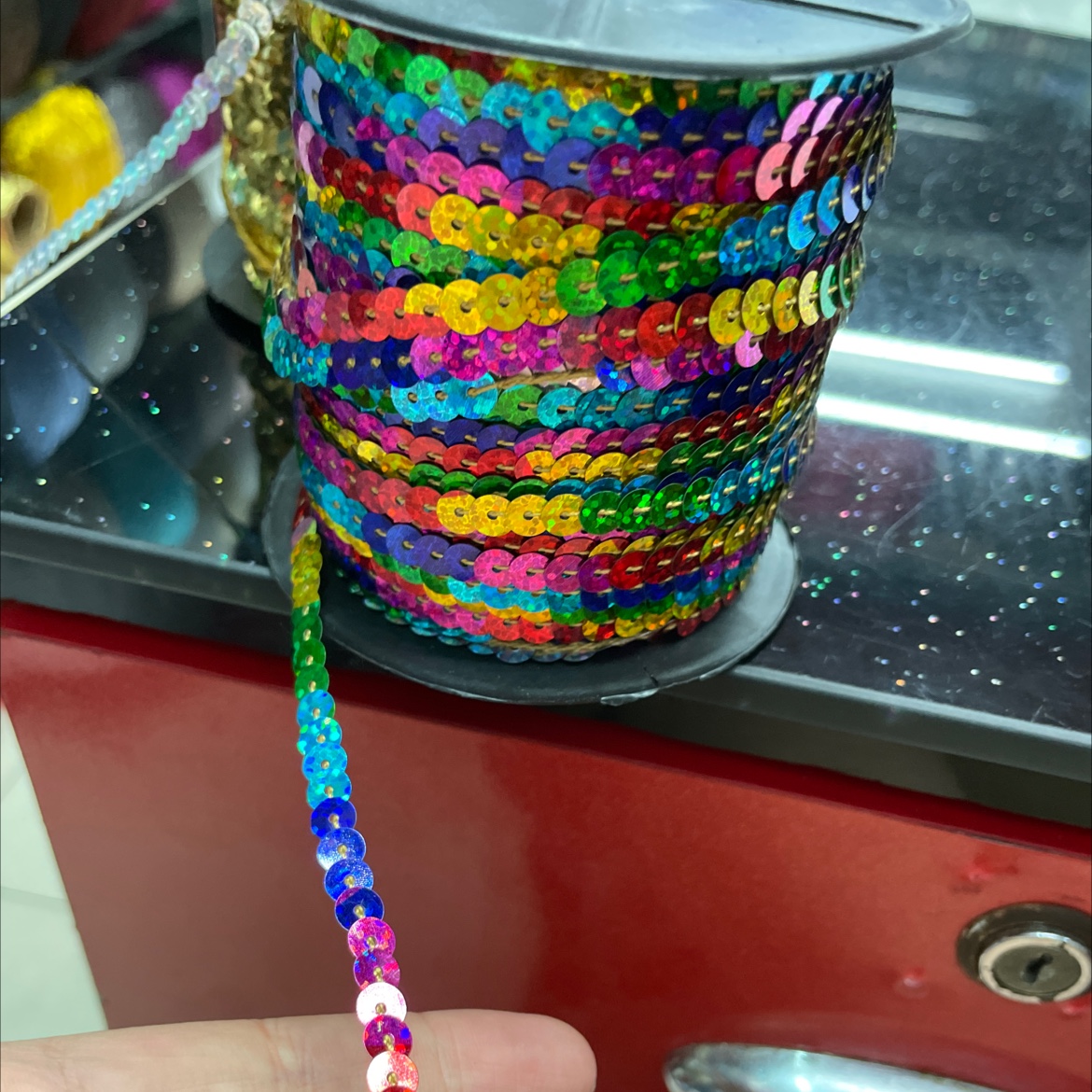 6 Flat Dyed Colorful Clothing Accessories Accessories Sequins Accessories Customization Wholesale details Picture