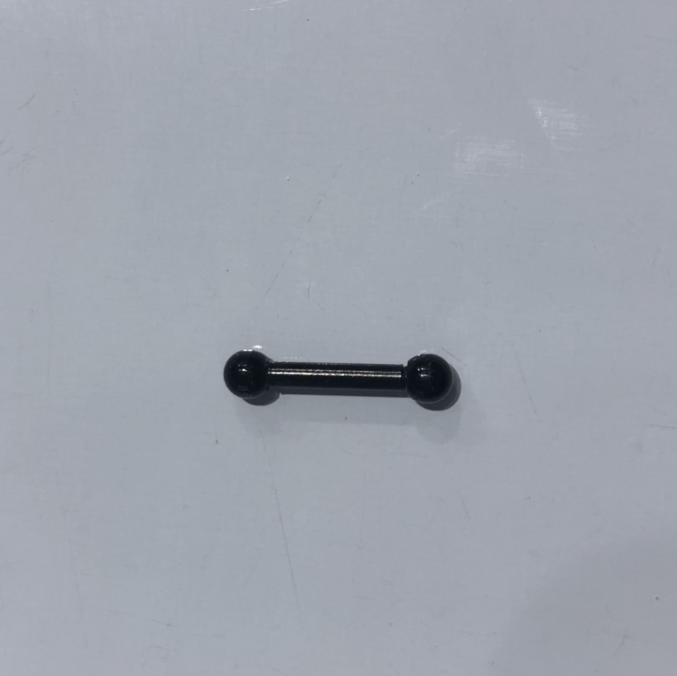 黑色3x8眉钉个性定制肚脐扣眉钉莱怡饰品-0119