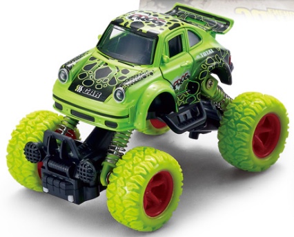 Q-version alloy front and rear rebound with spring shock absorption climbing large wheels (small Porsche) 2-door classic car 1 model 2-color mixed display box detail image 3