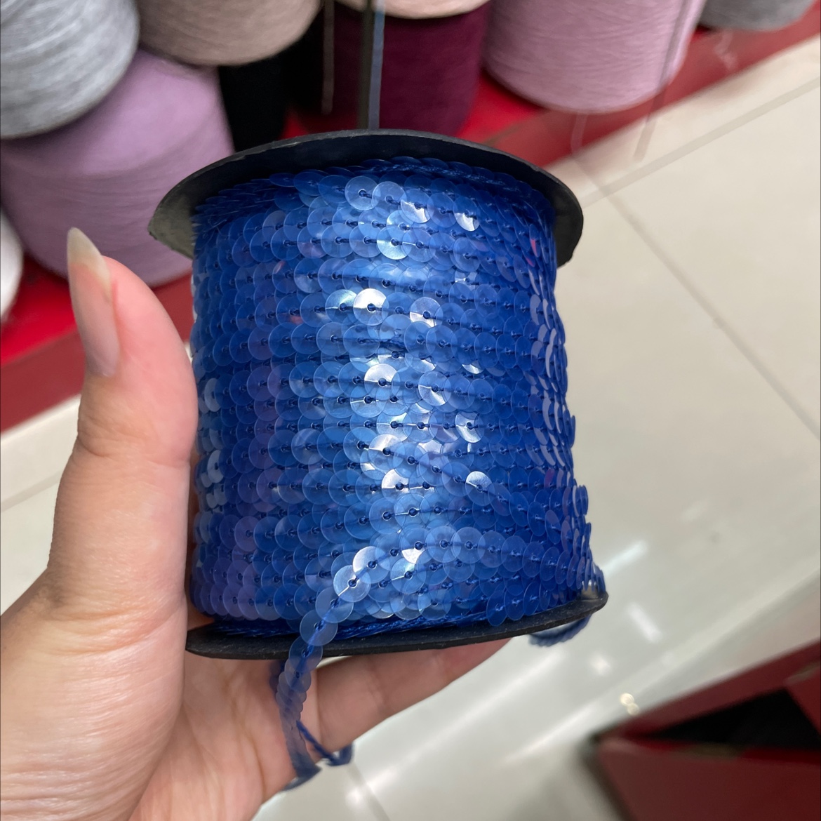 6 Flat Pet Transparent Blue Clothing Accessories Accessories Sequin Accessories Customized Wholesale details Picture