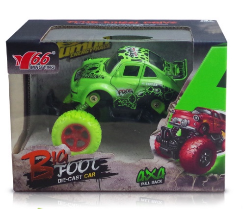 Q版合金前后回力带弹簧避震攀爬大轮（小保时捷）2开门老爷车1款2色混装细节图