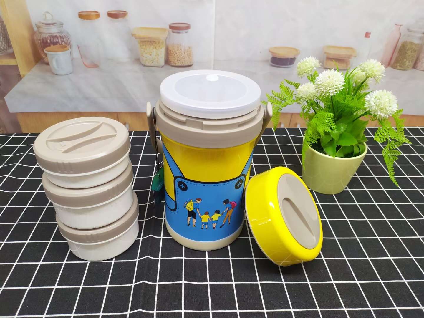 304 Three Layer Pot Specification drawing