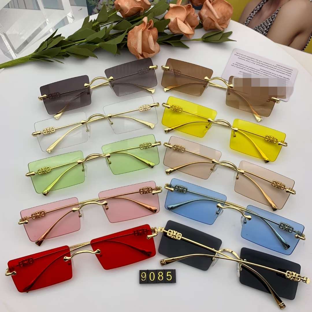 9085无框儿童眼镜太阳镜圆形墨镜彩色可以混色一盒20付工厂直销有现货详情图1