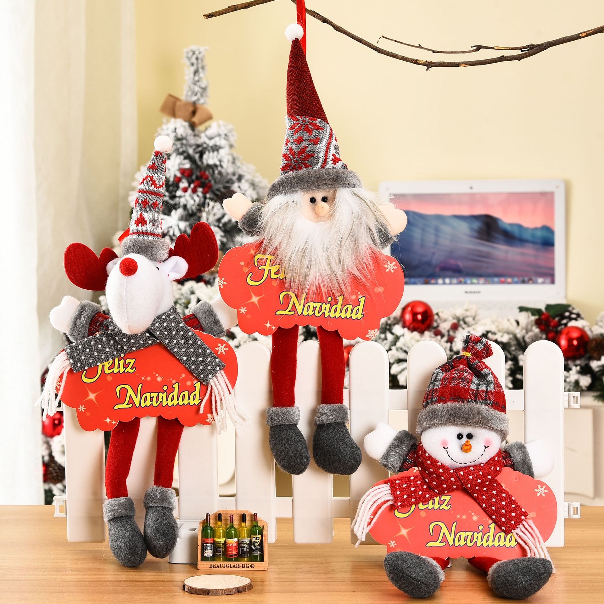 Cross-Border New Christmas Decoration Plush Faceless Doll Doll Decoration Gift Christmas Decoration Santa Claus Snowman Deer Hotel Mall Decoration details Picture