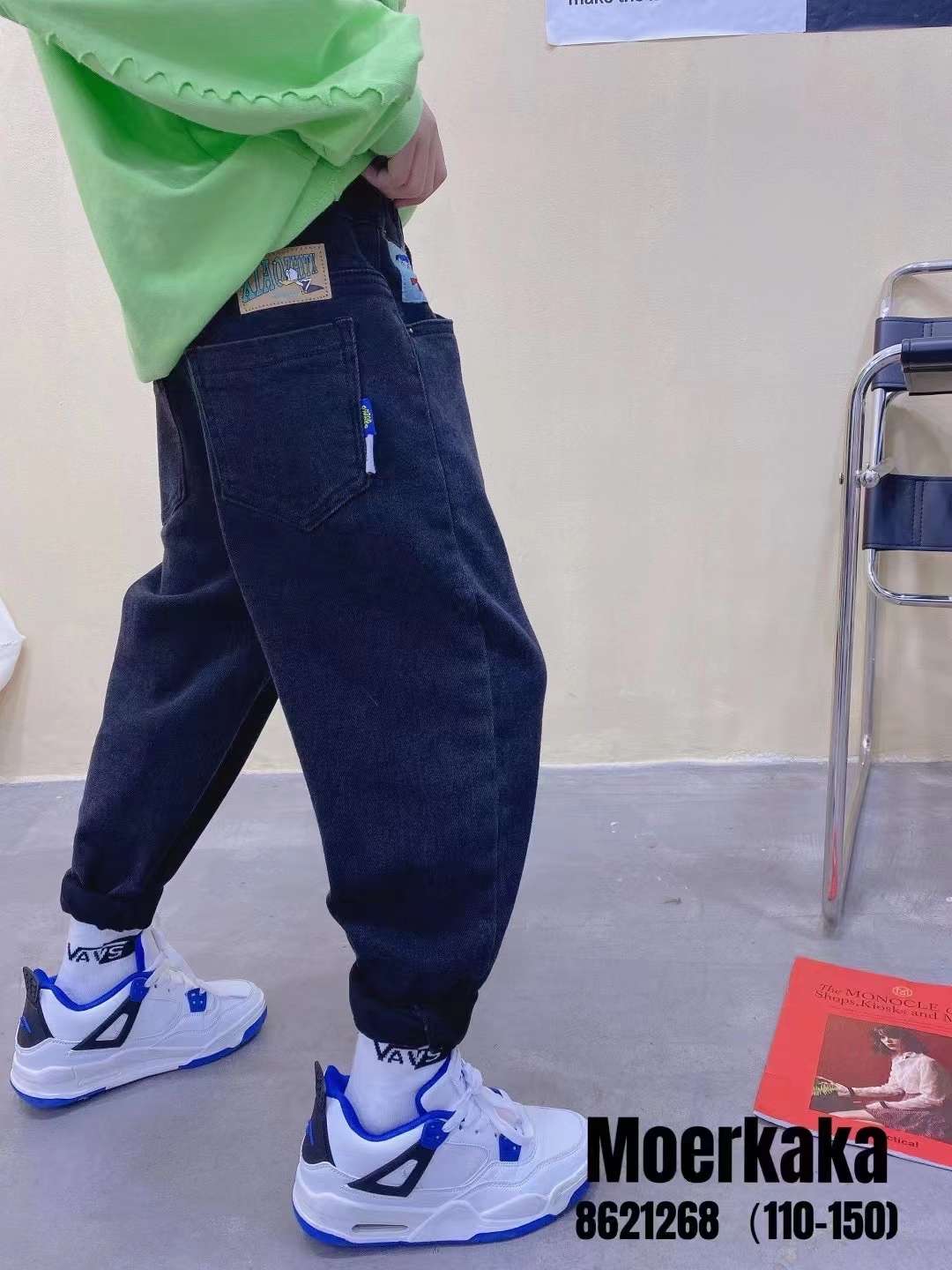 Autumn new style of versatile Korean 8-pair jeans for both boys and girls Specification image
