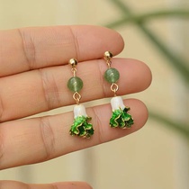 Yu Na jewelry A026 summer niche design simple small fresh sweet girl fashion earrings