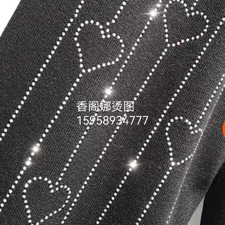 香阁娜竖条单心图