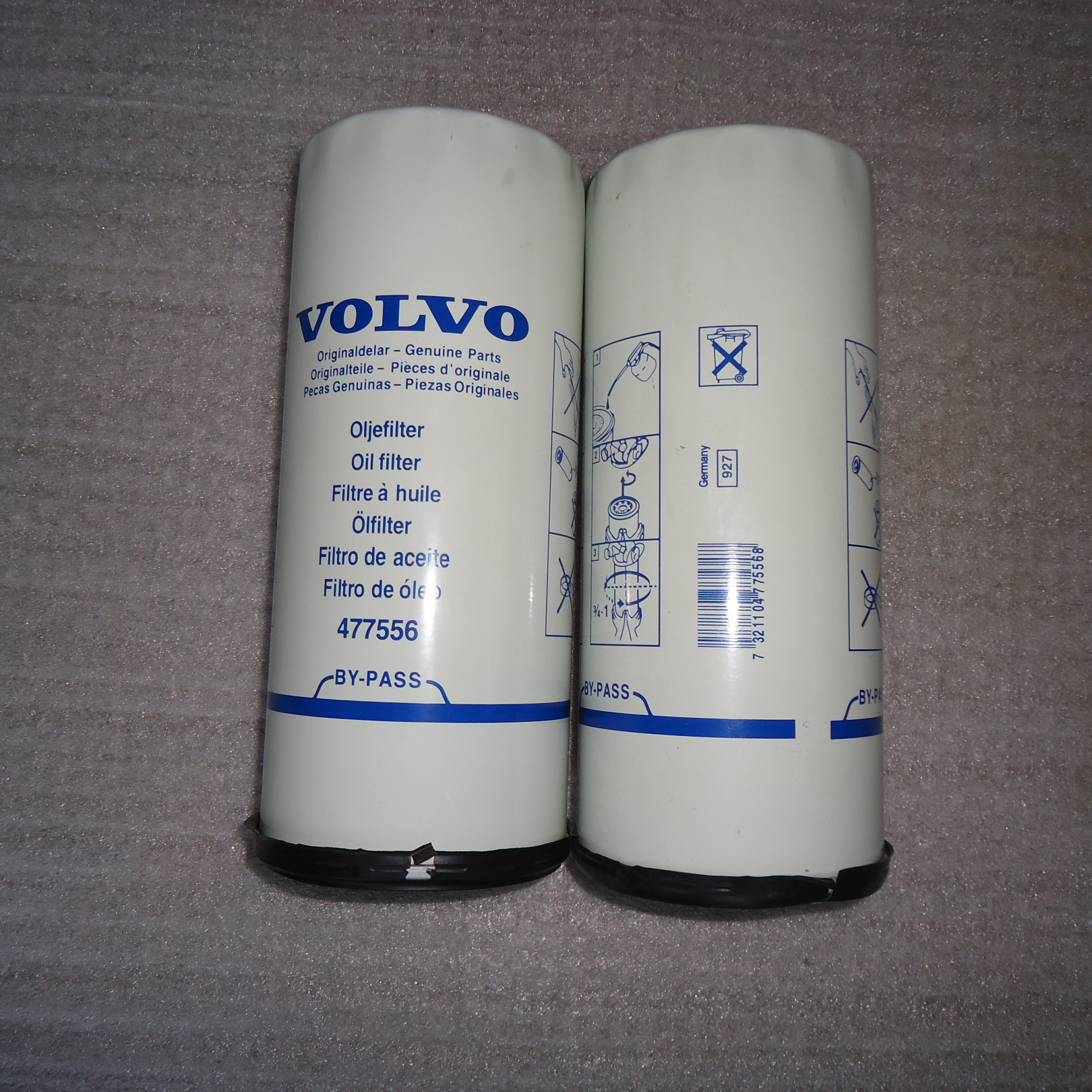 Volvo oil bypass filter, oil filter 21707132, oil filter element 477556