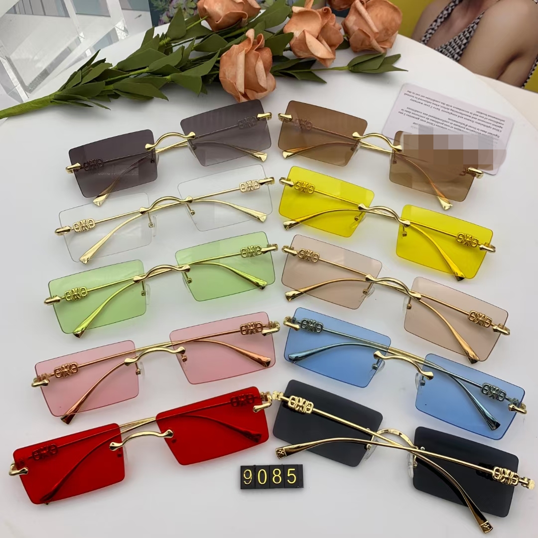 9085无框儿童眼镜太阳镜圆形墨镜彩色可以混色一盒20付工厂直销有现货