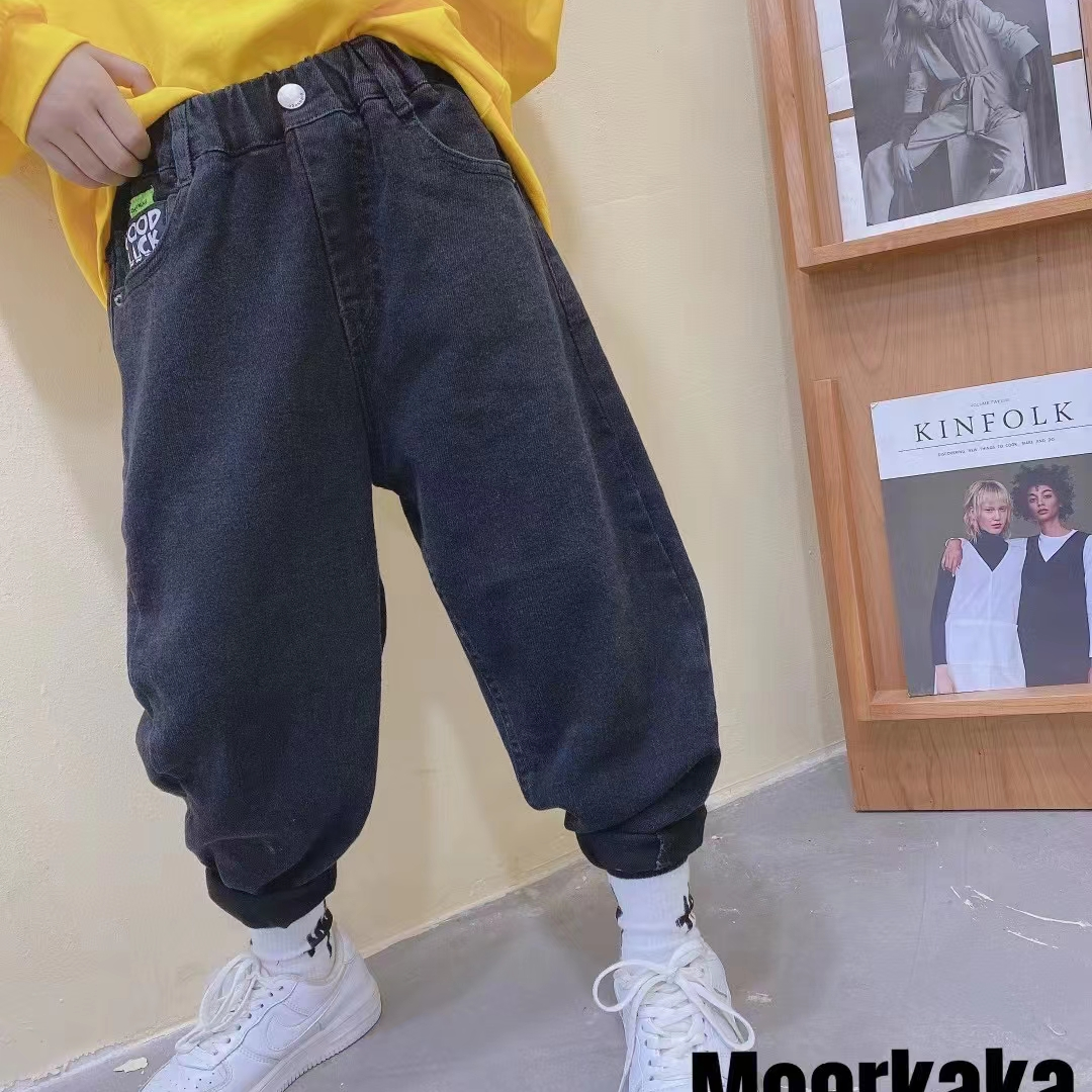 Ropa infantil nuevo estilo de otoño para niños pantalones sueltos para niños kindergarten versión coreana pantalones