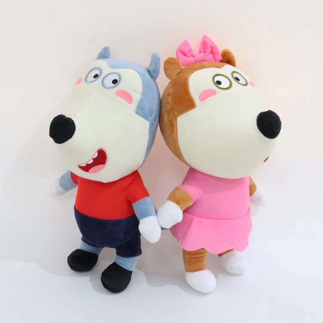 The popular cross-border e-commerce product, Little Wolf Polyester 1 plush toy