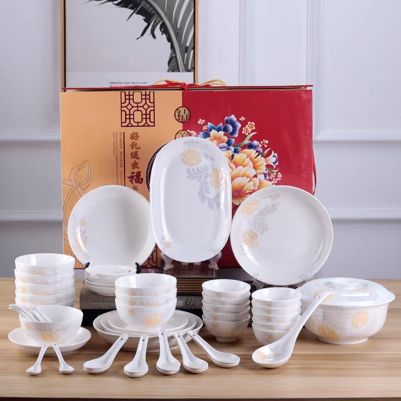 56 Head Boutique Set Bowl, Plate And Spoon Application Scenario