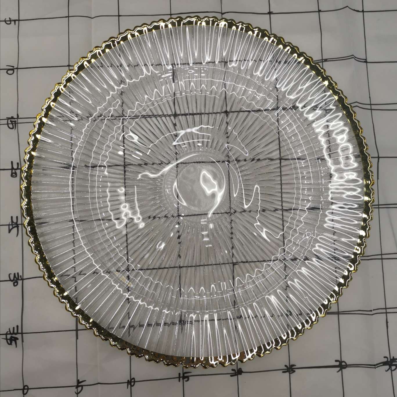 Glass plate placemat plate plate wedding plate