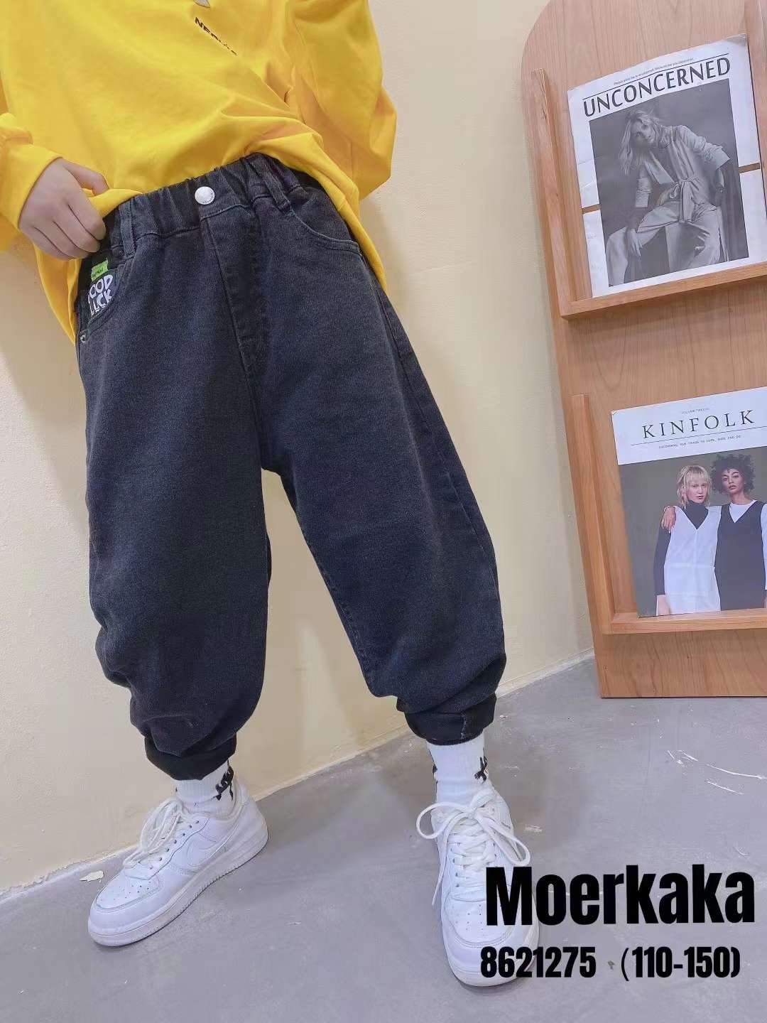 Ropa infantil nuevo estilo de otoño para niños pantalones sueltos para niños kindergarten versión coreana pantalones details Picture