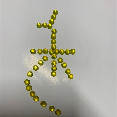 Lemon Yellow Ss10 Boutique Hot Drill Flat Bottom Hot Drill Nail Drill Diy Drill, Used To Decorate Mobile Phones, Accessories Or Inlaid On All Kinds Of Clothing, Bags And Shoes, But Also Can Be Used With Nail Art