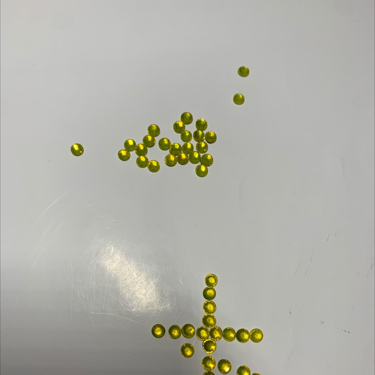 Lemon Yellow Ss30 Boutique Hot Drill Flat Bottom Hot Drill Nail Drill Diy Drill, Used To Decorate Mobile Phones, Accessories Or Inlaid On All Kinds Of Clothing, Bags And Shoes, But Also Can Be Used With Nail Art details Picture