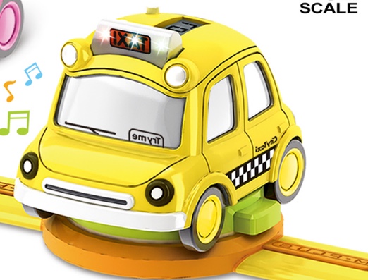 1:62合金手表Q版小车互动感应带灯光音乐（一款两色）白底实物图