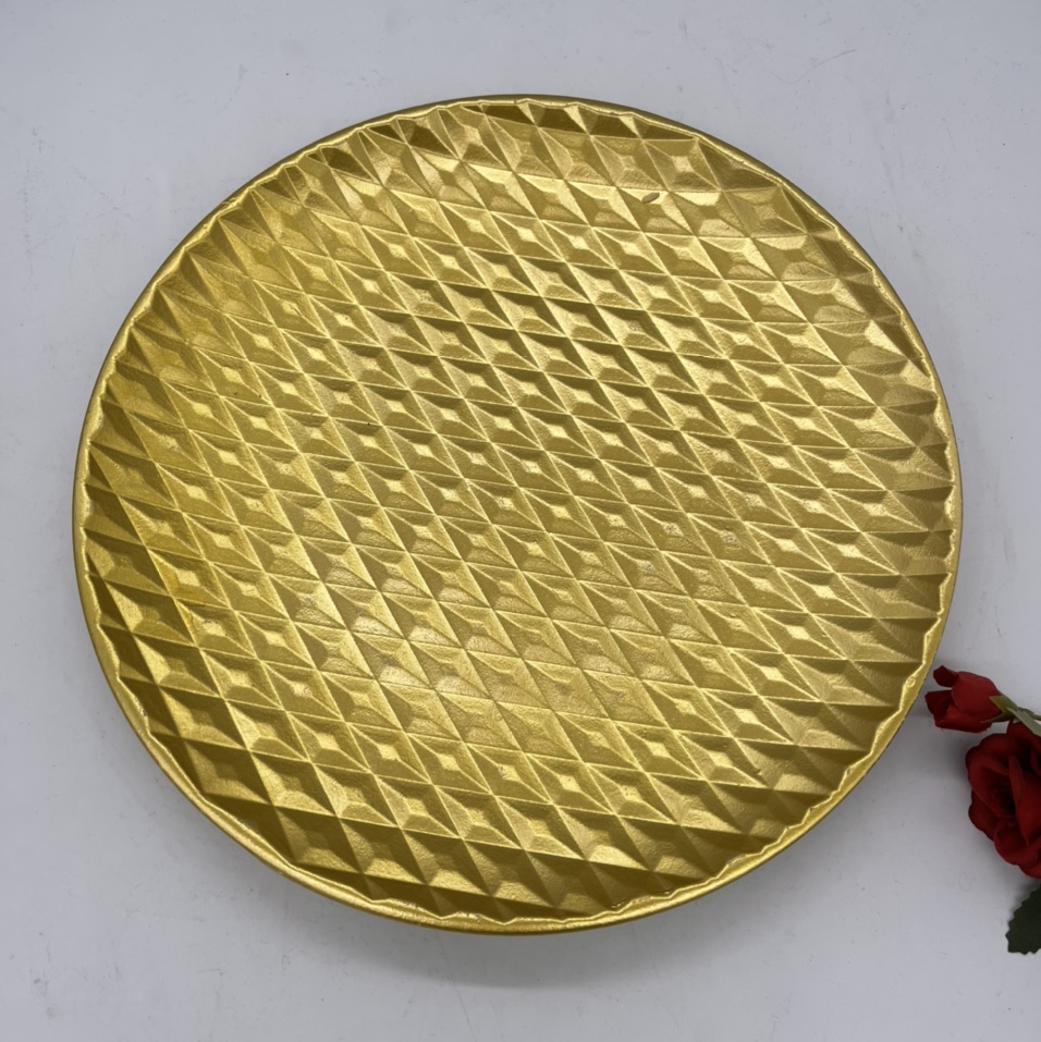 Light luxury home fruit plate, snack plate, living room coffee table, fruit plate, hotel front desk candy plate, key tray, ornaments, 123, Love Home Craft 01