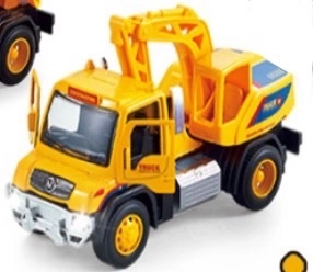 Three types of 1:38 alloy recoil two-door engineering vehicles are mixed detail image 2
