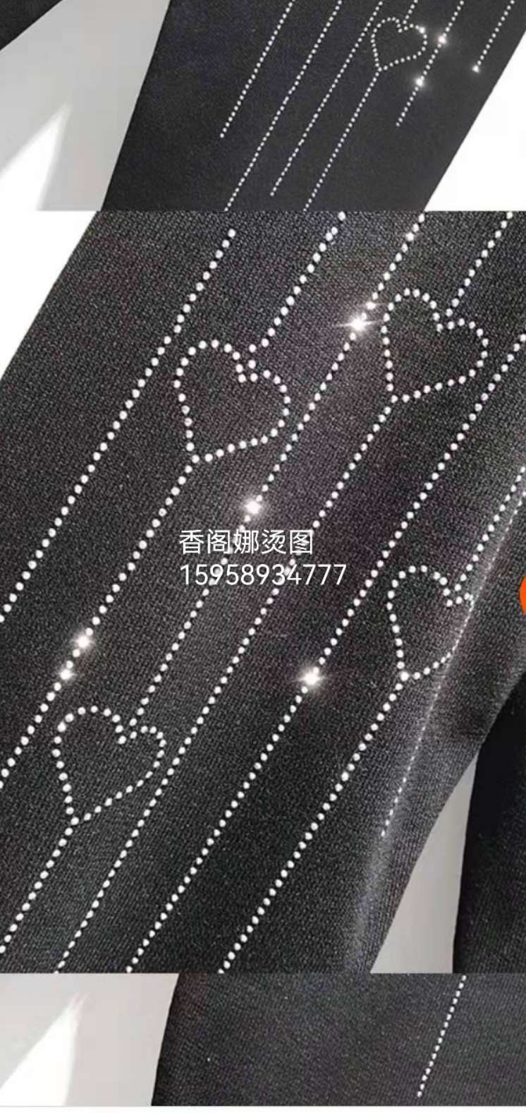 香阁娜竖条单心图详情图1