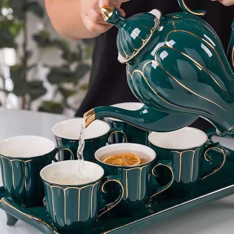 Nordic Light Luxury Tea Set: details Picture