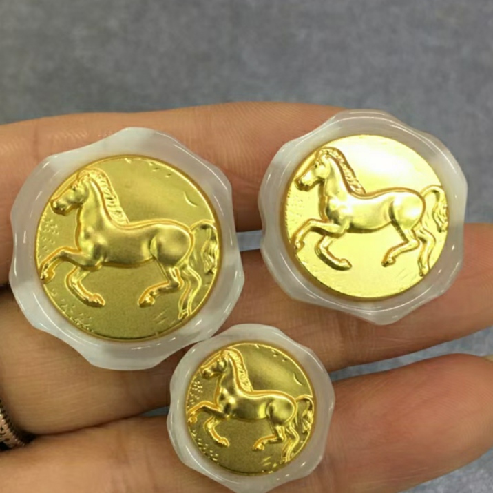 High-Grade Gold-Plated Buttons Specification drawing
