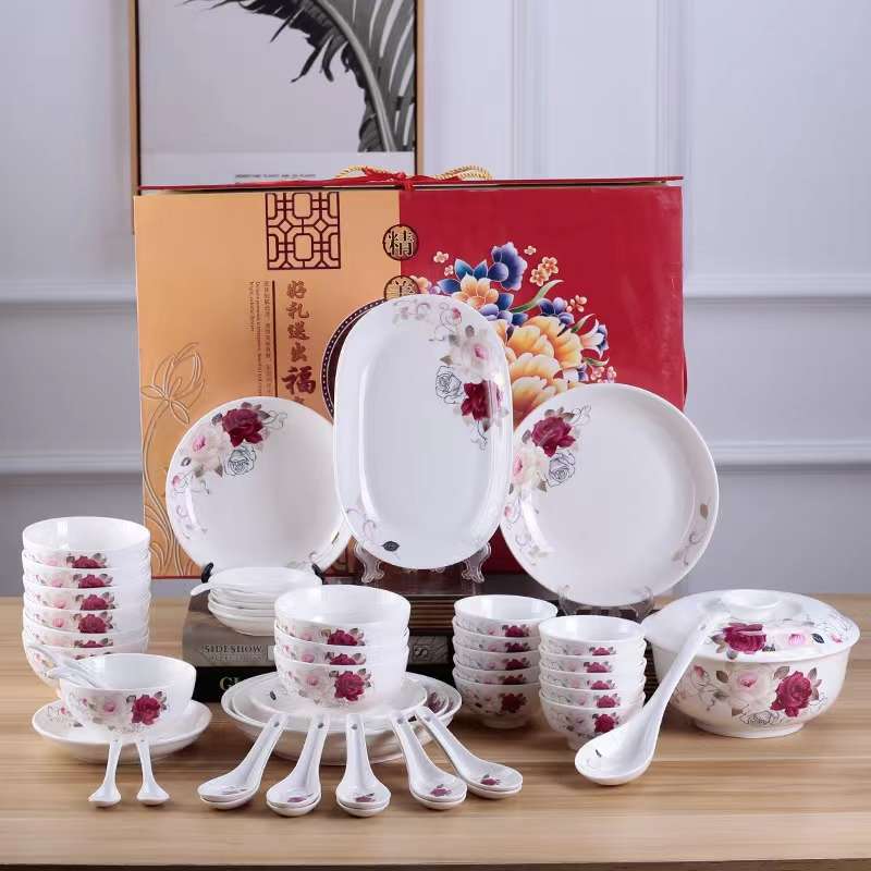 56 Head Boutique Set Bowl, Plate And Spoon Specification drawing