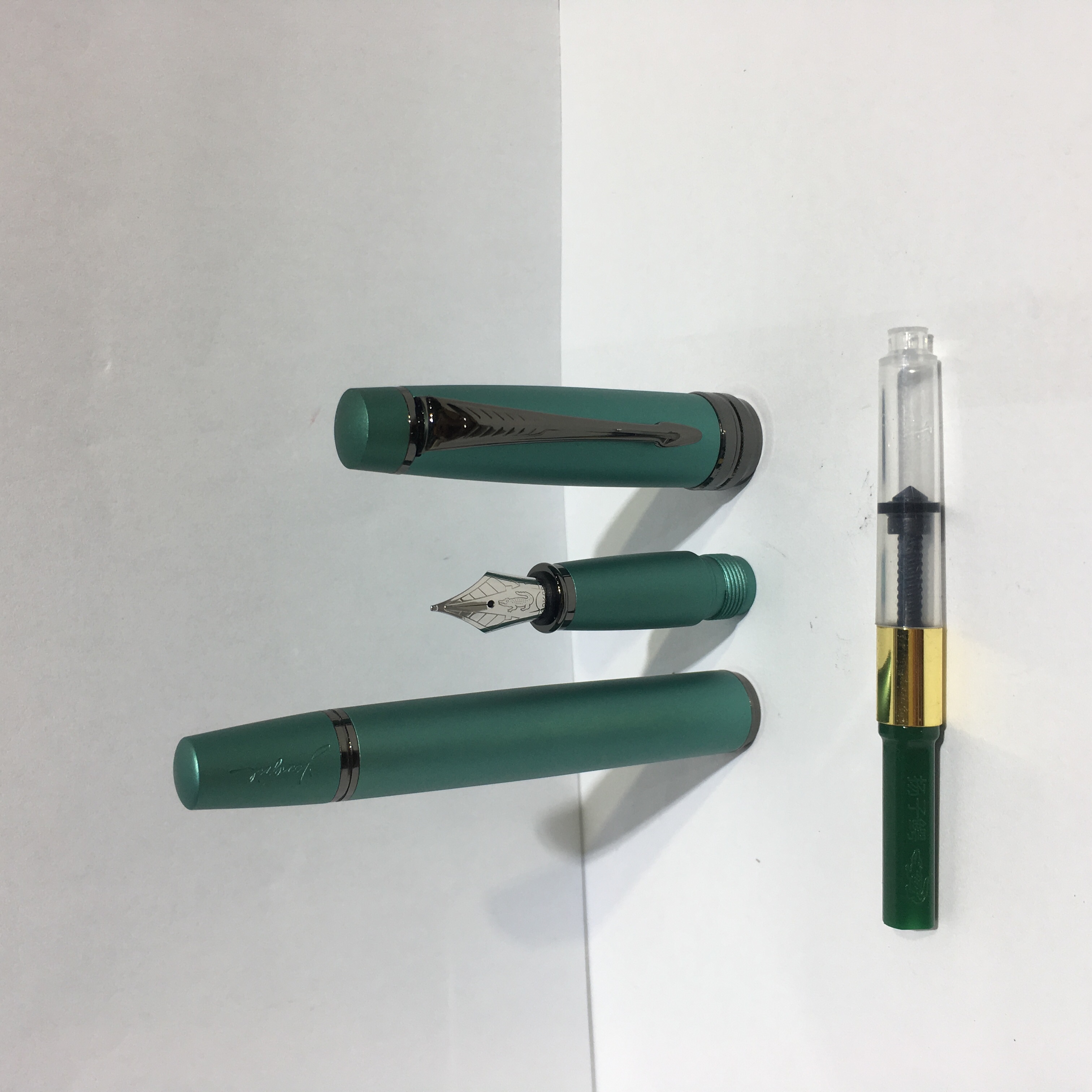 997 枪灰绿 铱金笔  大尖金属书写笔钢笔学生文具学习用品详情图5