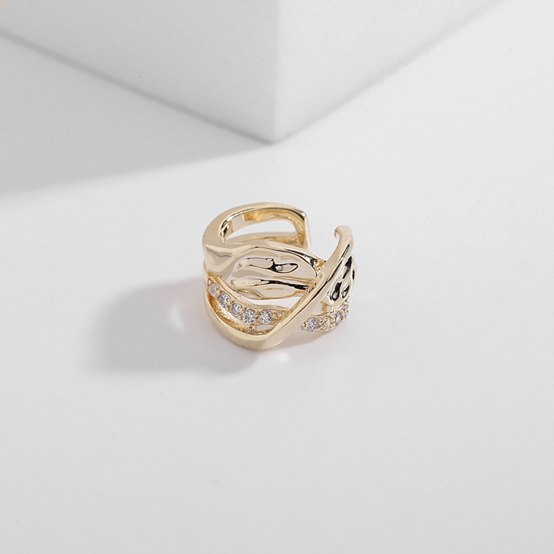 In 2021, the new trend is simple and cold, and the quality of everything ear clip zircon inset South Korea ear bone clip without ear holes thumbnail
