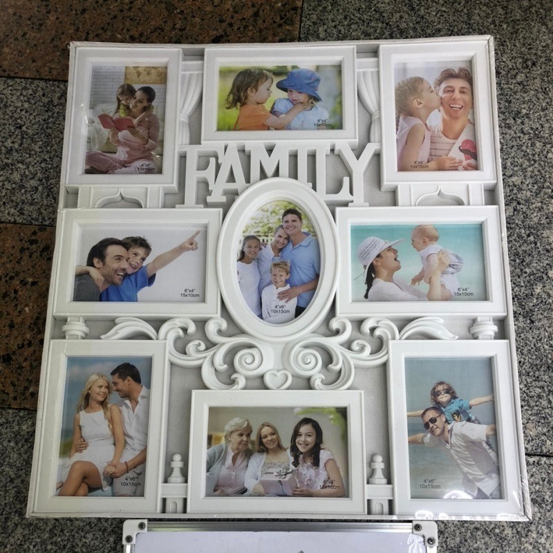  家居家庭门店装饰欧式简约塑料多孔组合挂墙相框10详情图1