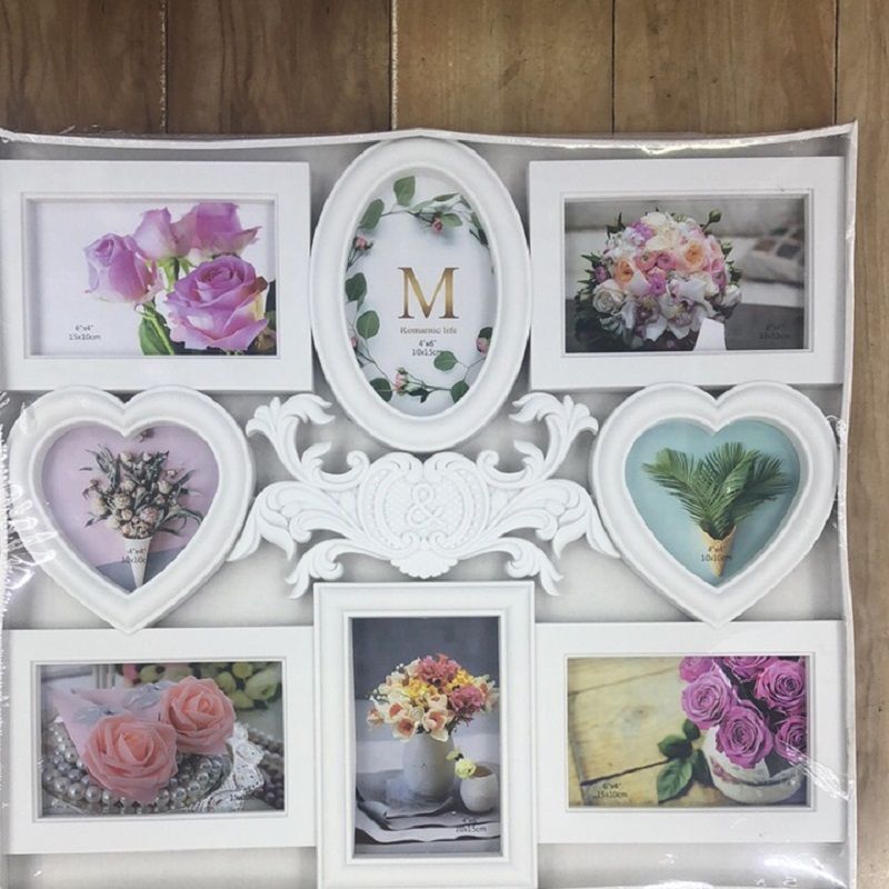 家居家庭门店装饰欧式简约塑料多孔组合挂墙相框12 