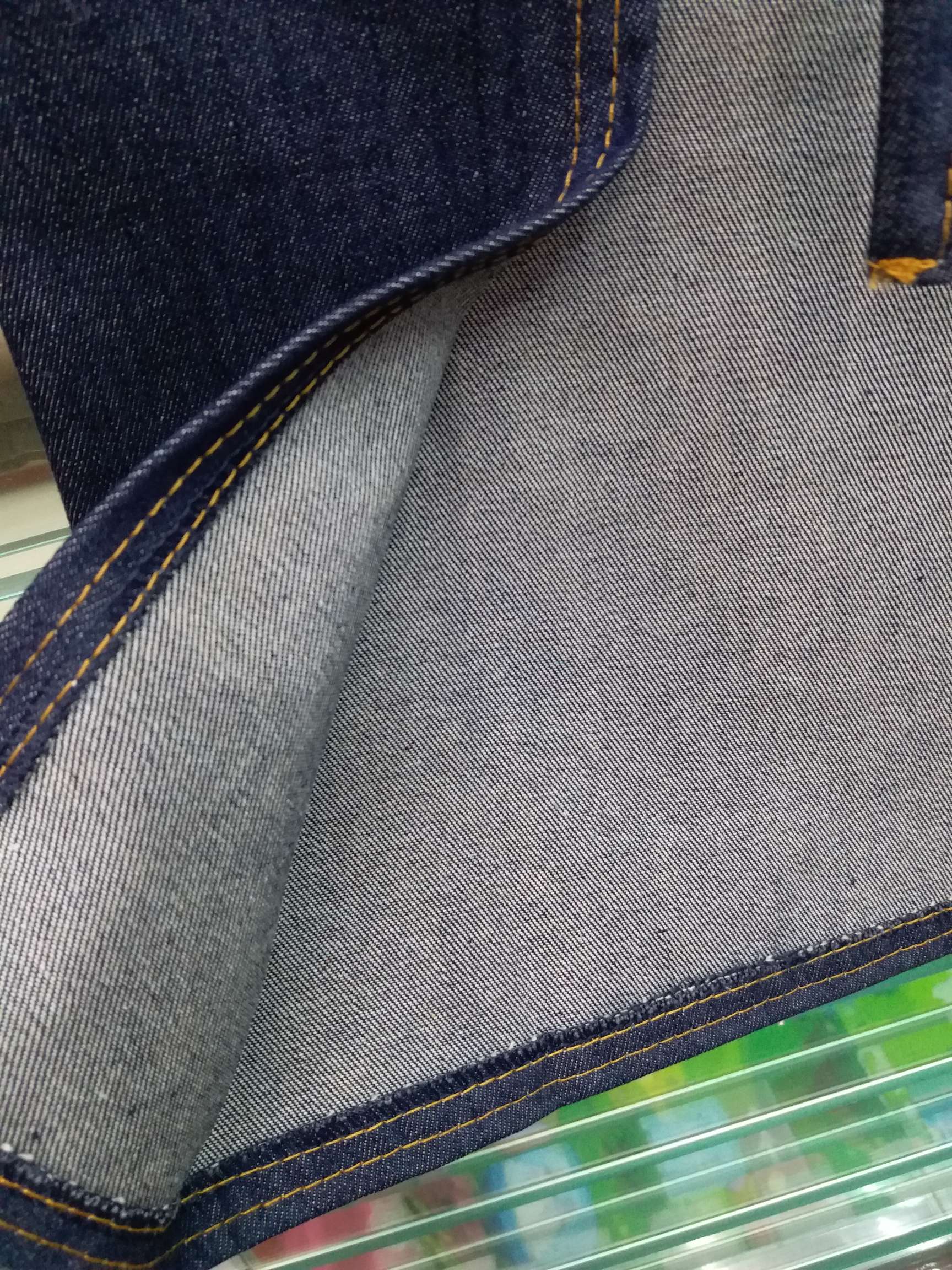 Korean Fashion Adult Square Pocket Denim Apron, Restaurant Florist Hanging Neck Adjustable Work Apron Specification drawing