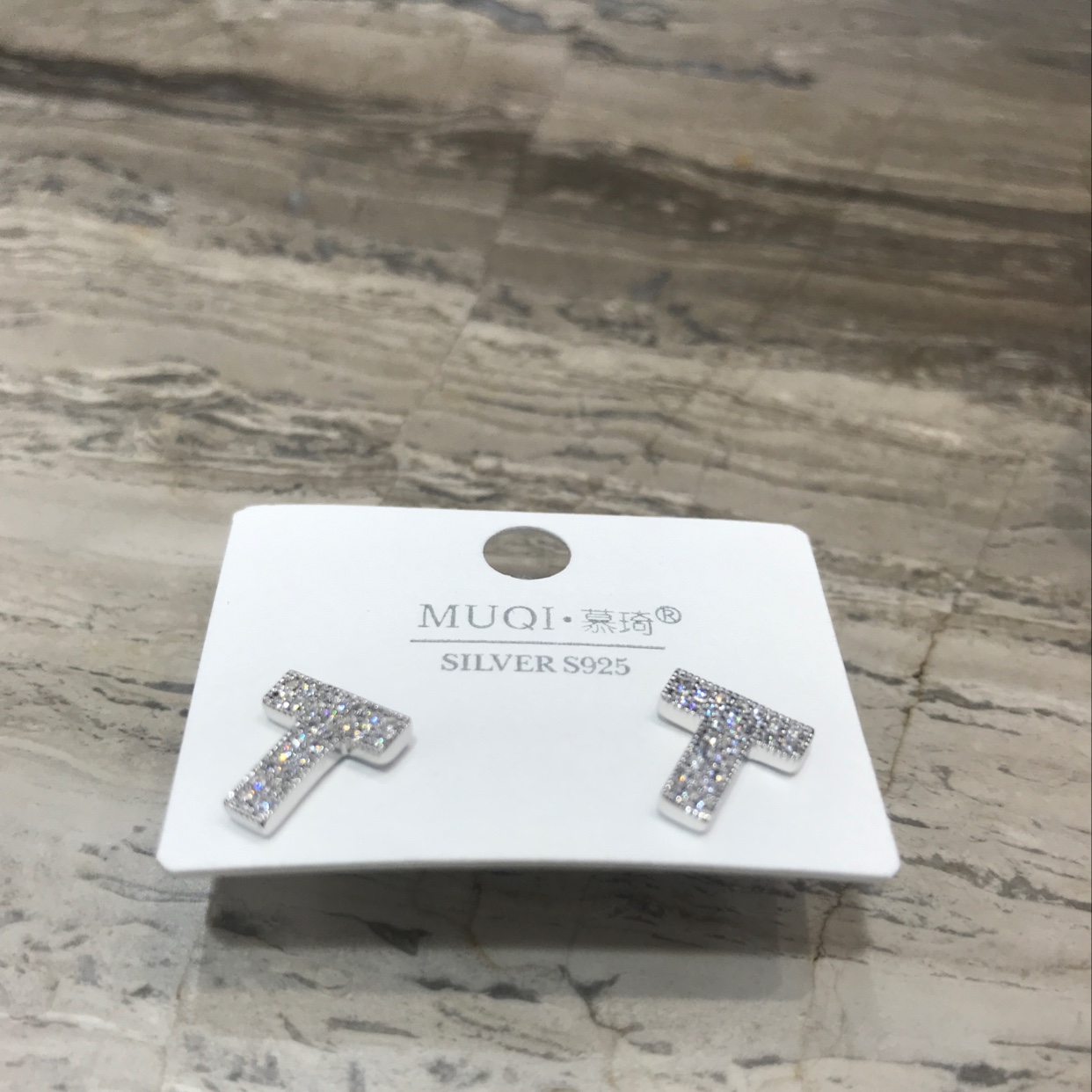 T letter ➕ zircon series Item Picture