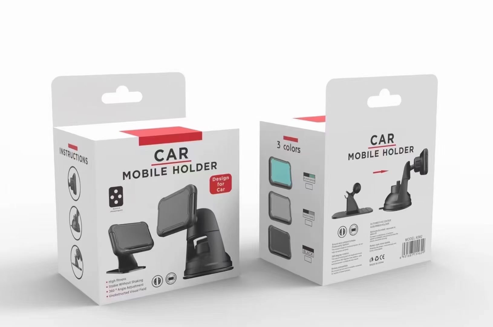 手机支架/磁铁车载支架白底实物图