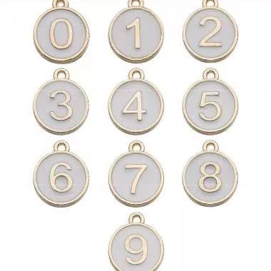 A white number from O to 9