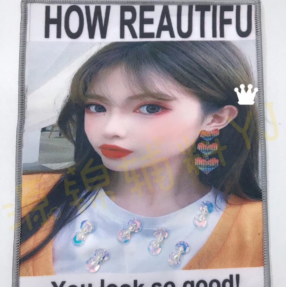 美女手工钉珠3厂家直销定制烫钻烫图烫画辅料加工