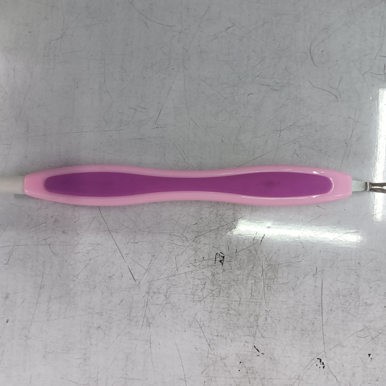 粗柄美甲死皮叉彩色 推死皮刀 指皮叉 去死皮美甲工具