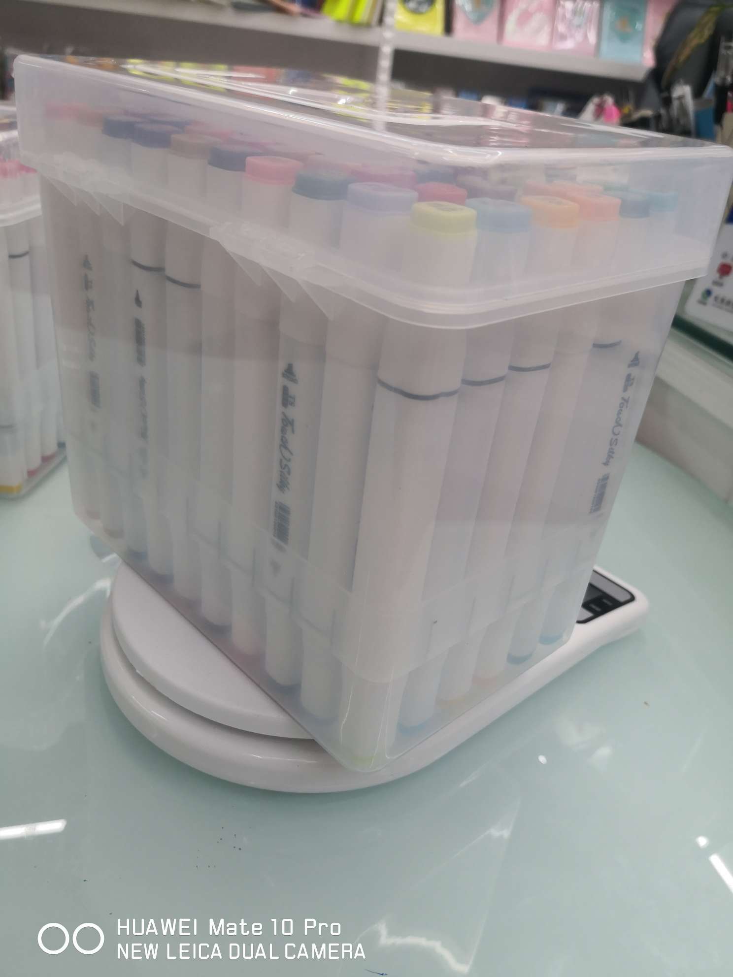 60-color double-headed white pen barrel marker pens in plastic box packaging, Ningbo Boyang Juhua Stationery Store, Yiwu City details Picture