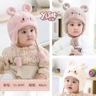 婴幼儿宝宝毛线帽护耳包头帽单帽，时尚可爱雪花款式