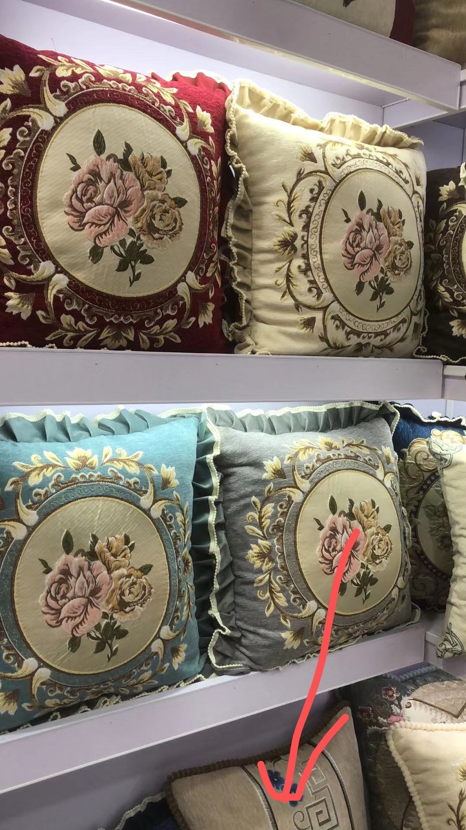 环保/绣花/靠枕细节图