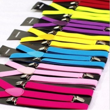 Manufacturers Direct Spot Adult Solid Color Strap For Men And Women Universal Three-Clip Strap Elastic Elastic Strap Clip