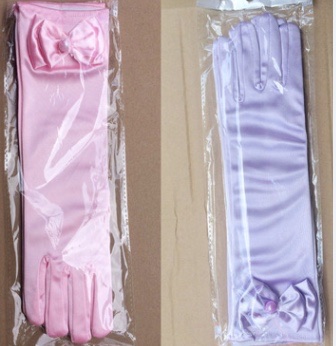 Manufacturers Direct Sales Of Children's Dress Bow Gloves Dance Dress Princess Dress Special Gloves Color Ding Gloves full figure