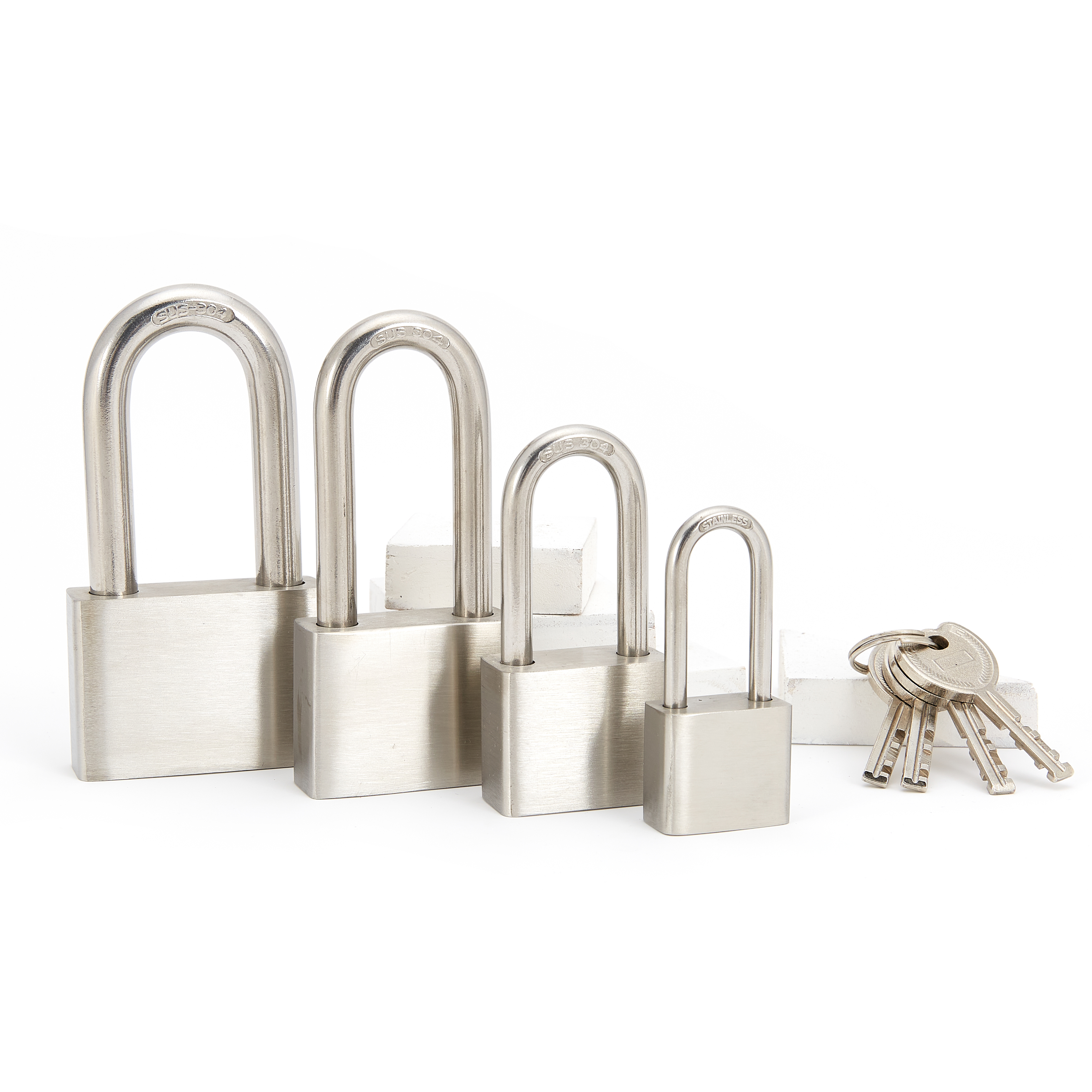 lianqiu不锈钢304挂锁四方锁长梁30mm-60mm  质量保证