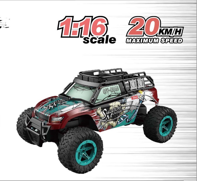 1：16跨境高速越野车遥控车大脚攀爬全比例RcCar模型PVC玩具批发详情图2